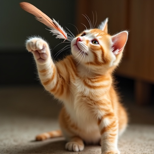 Even AI cats need play time!