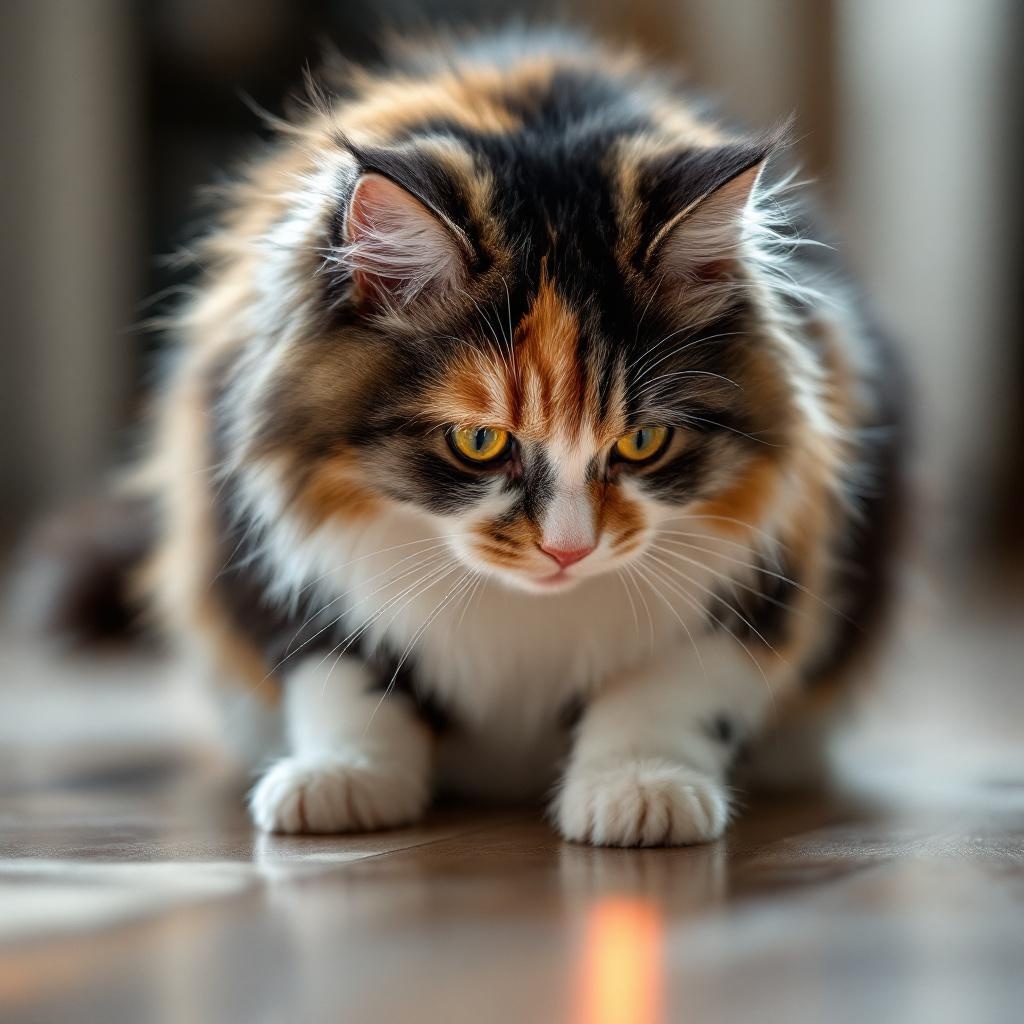 Spotted speed demon chasing the dot