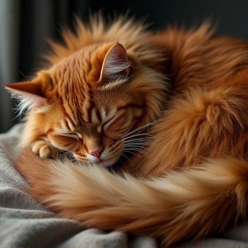 A magnificent red floof circle